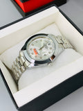 Silver White Stone Model With Date Function