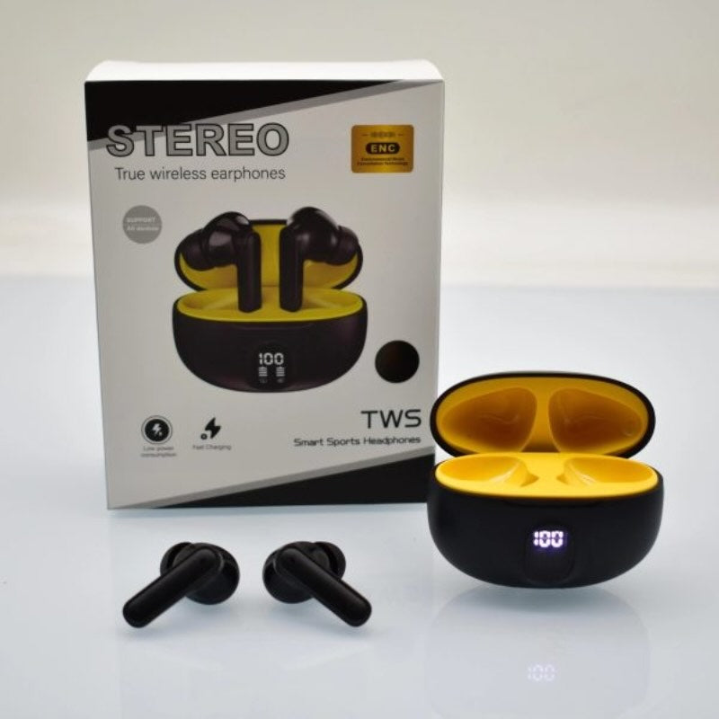 M04 TWS Wireless Earbuds Bluetooth 5.3 | LED Display | Bass Sound & Fast Charging