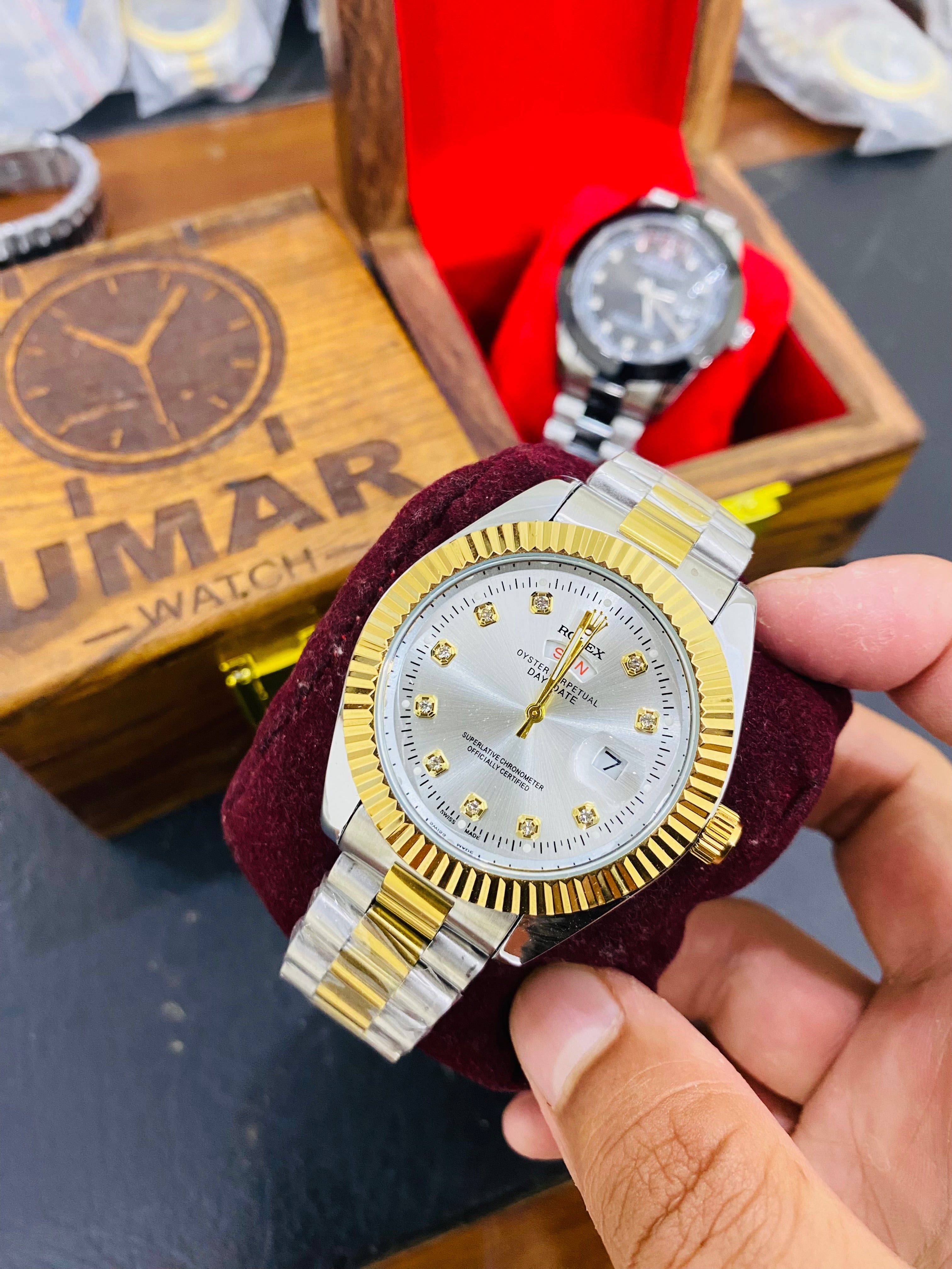 Stone Model  With Day Date Function