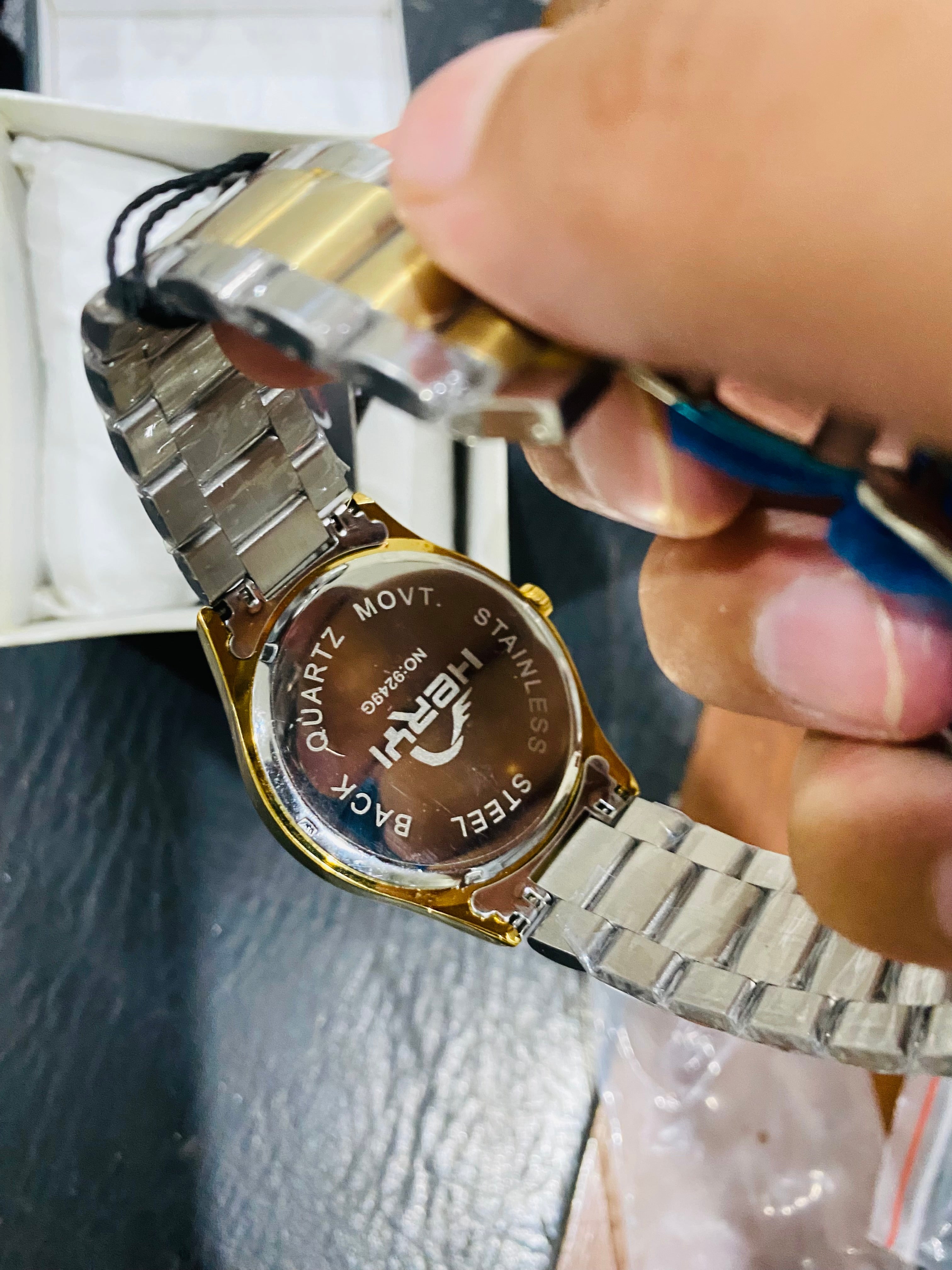 Tow Tone Black Model With Day Date Function