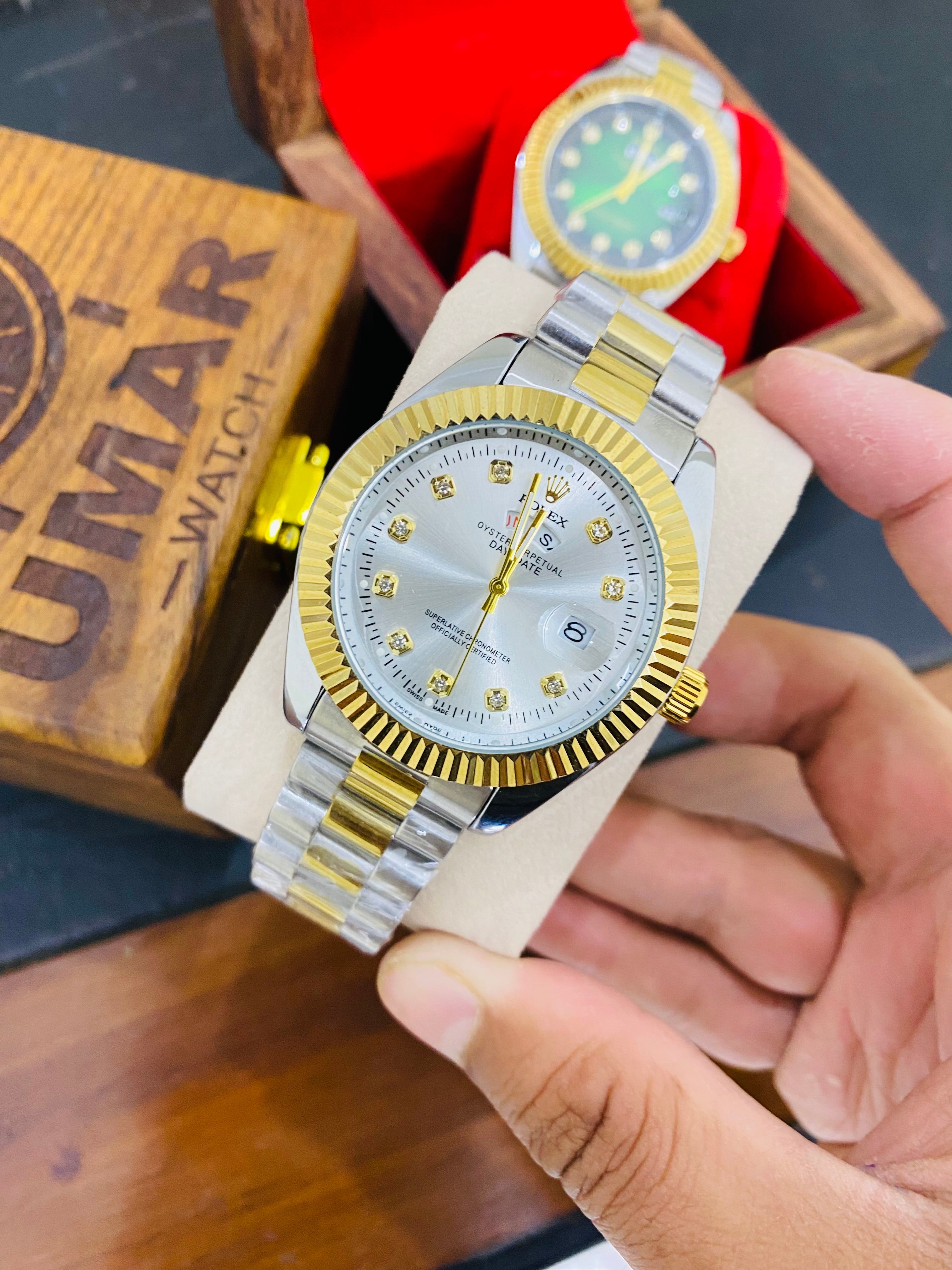 Stone Model  With Day Date Function